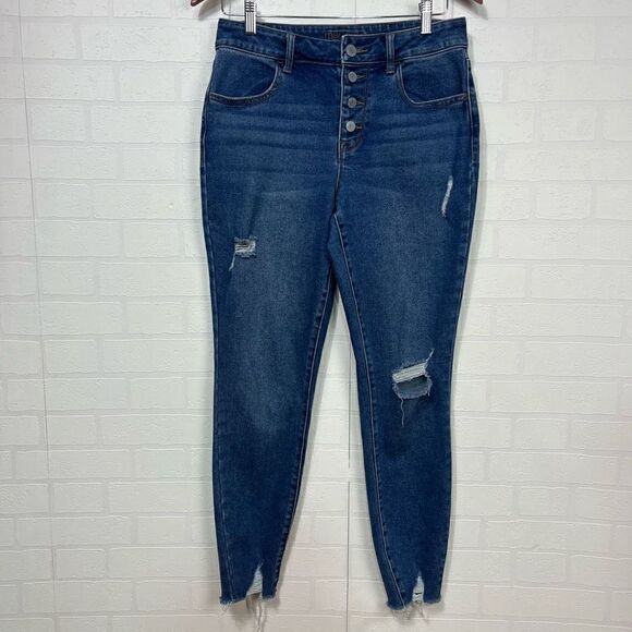 Maurices Womens High Rise Skinny Jeans size 8 regular - Picture 1 of 16